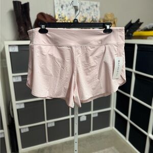 Athleta Run With It 4.5” Inseam Pink Athletic Running Shorts NWT